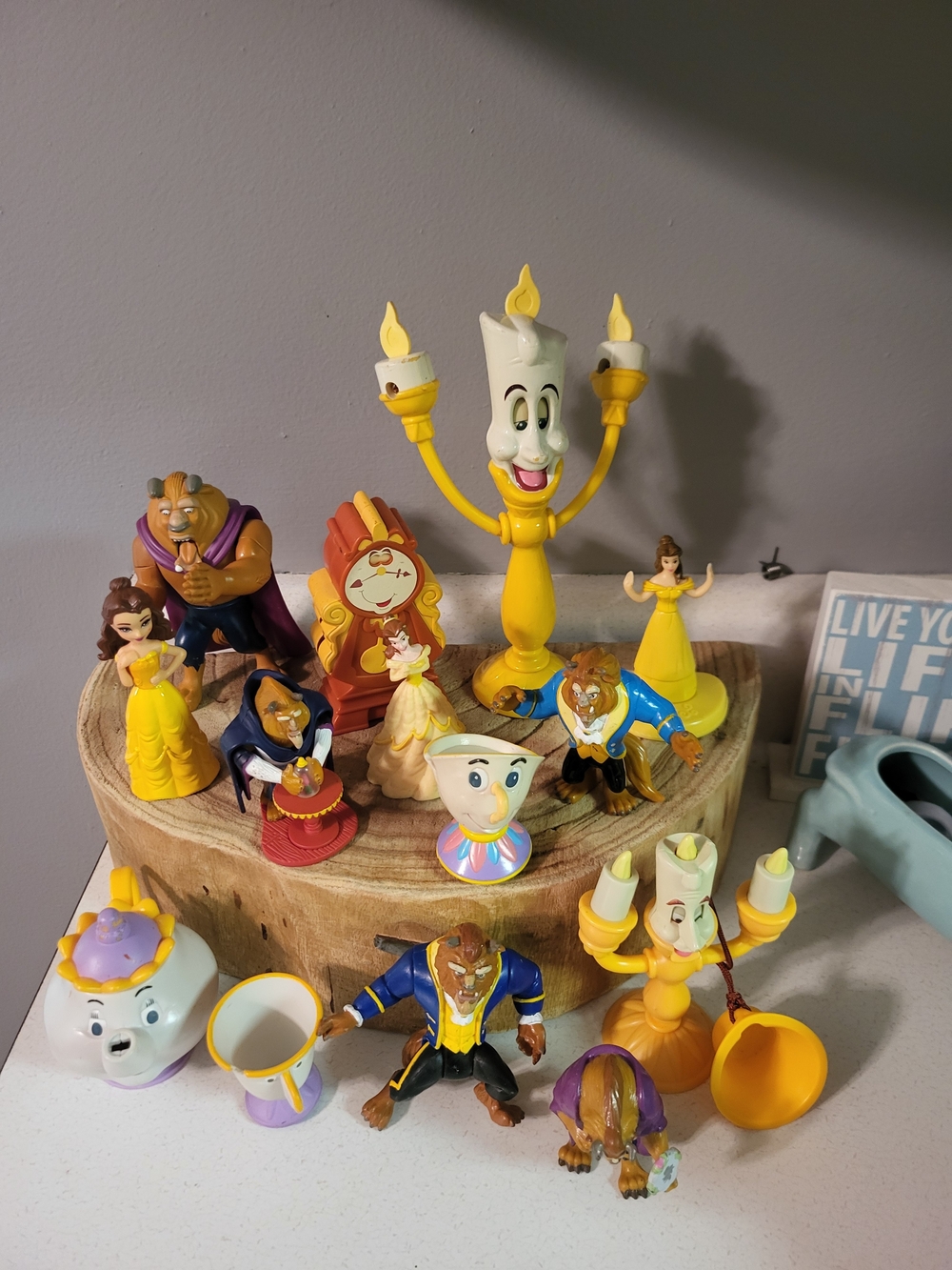Beauty and the Beast vintage figurines